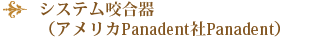 システム咬合器（アメリカPanadent社Panadent）